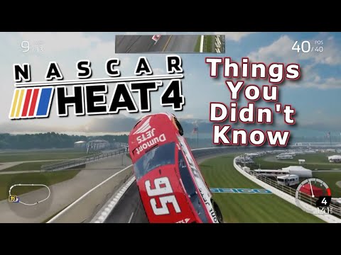 *NEW* Things You Didn't Know about NASCAR HEAT 4