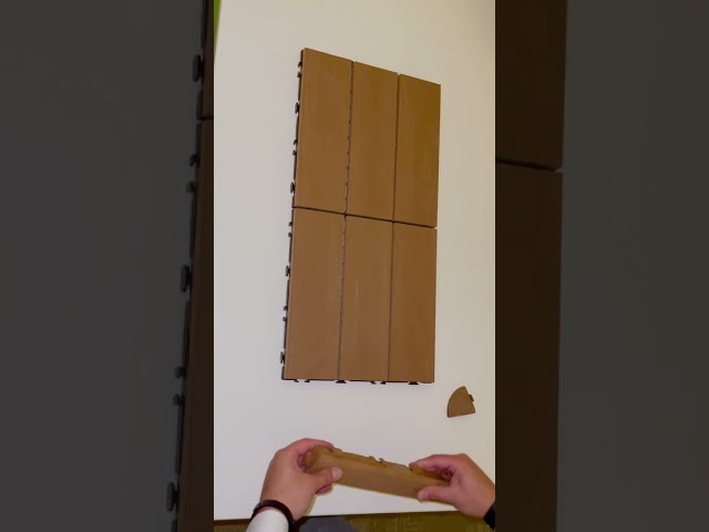 مربعات بديل الخشب بني غامق 30سم