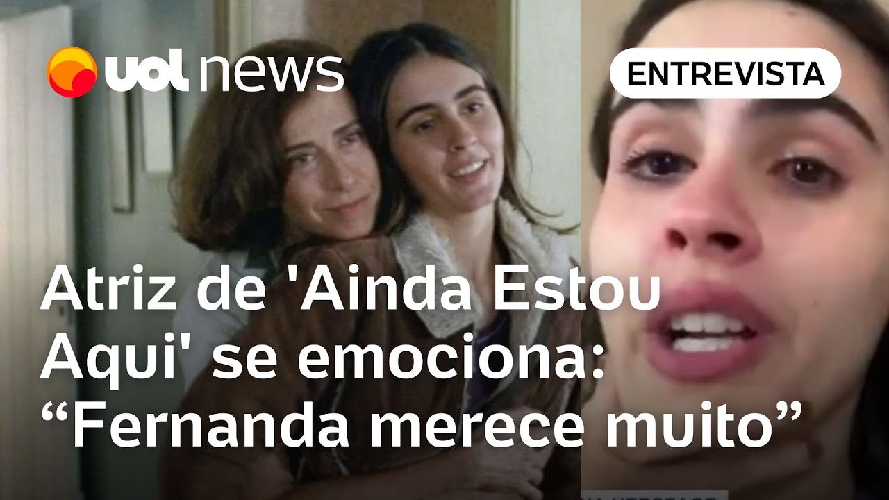 Atriz de Ainda Estou Aqui se emociona: 'Estamos chegando no mundo com uma história brasileira'