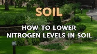 How to Lower Nitrogen Levels in Soil