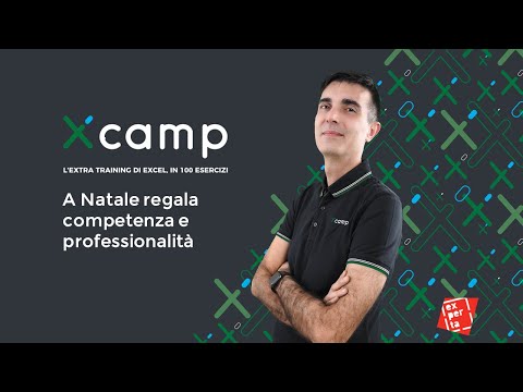 Xcamp: per Natale regala competenza e professionalità, con l’extra training di Excel in 100 esercizi
