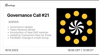 2023.10 Centrifuge Governance Call 21<br/>October 20, 2023 (00:42:48) 2023.10 Centrifuge Governance Call 21<br/>October 20, 2023 (00:42:48)