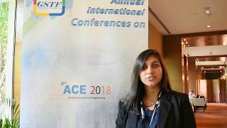 Ms. Shivani R. Kumar at ACE Conference 2018 by GSTF Singapore