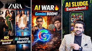 Gemini Rising, ChatGPT Falling, AI Is Taking Over YouTube, Zara AI Models, Moon Base Plan: Tech News