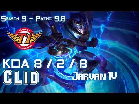 SKT T1 Clid JARVAN IV vs LEE SIN Jungle - Patch 9.8 KR Ranked