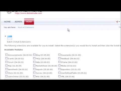 6) How to install an additional blog module in DotNetNuke by Gecko Websites