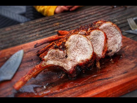 DUROC TOMAHAWK from the rotisserie - German grilling and BBQ recipe - 0815BBQ