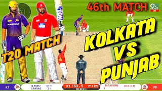 IPL 2020-KOLKATA KNIGHT RIDERS VS KINGS XI PUNJAB 46TH MATCH IN Real Cricket™ 20 | KKR VS KXIP