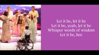 Glee - Let It Be (Lyrics)