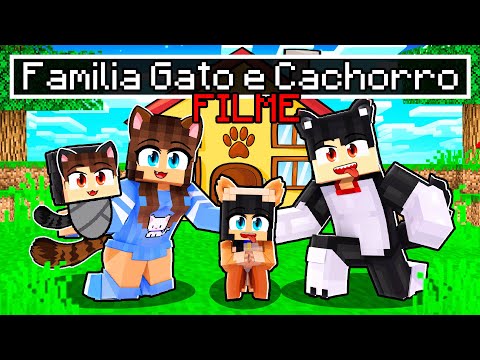 AMOR de GATO e CACHORRO - FILME no Minecraft ◂Miika▸