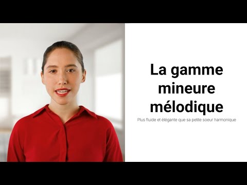 Comprendre la gamme mineure mélodique