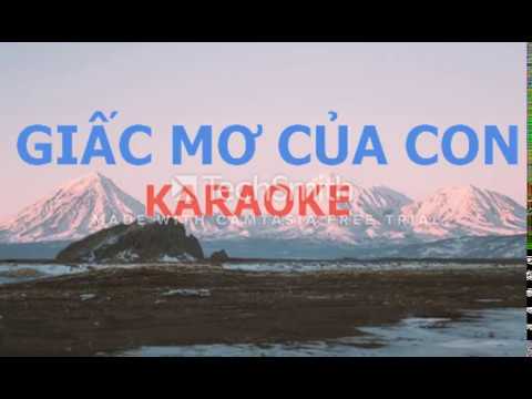 Giấc mơ của con- Karaoke