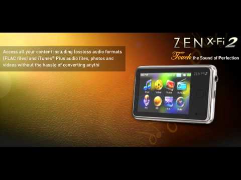 Creative ZEN X-Fi2 touchscreen MP3 player with X-Fi