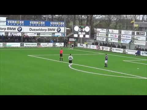 Enige hoogtepunt uit de eerste helft SC Genemuiden - v.v. Buitenpost