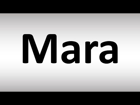 YouTube video about: How do you spell mara?