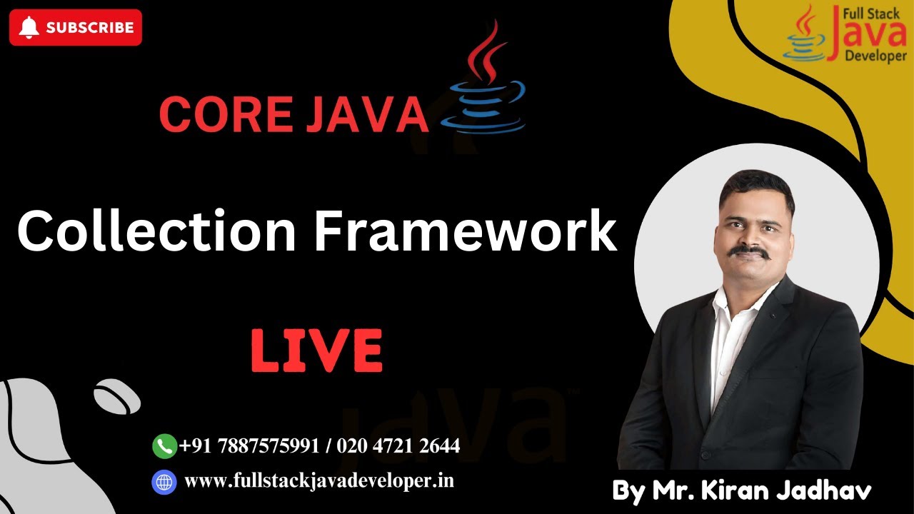 Collection Framework in Java | Learn with Mr. Kiran Jadhav