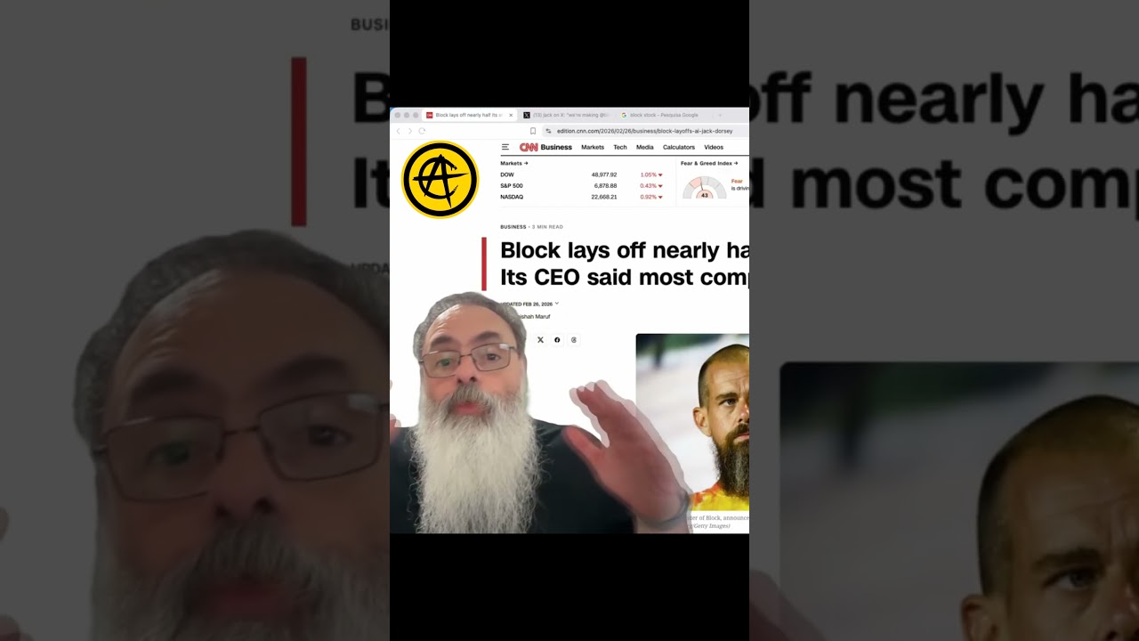 JACK DORSEY demite 40% da sua EMPRESA para SUBSTITUIR por AI e dá a LARGADA na GRANDE MUDANÇA