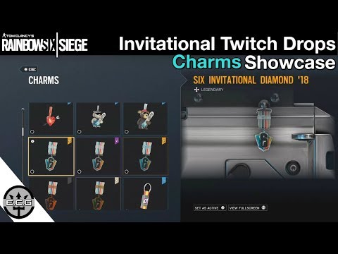 R6 Invitational Twitch Drop Charms Showcase & Gameplay - Rainbow Six Siege
