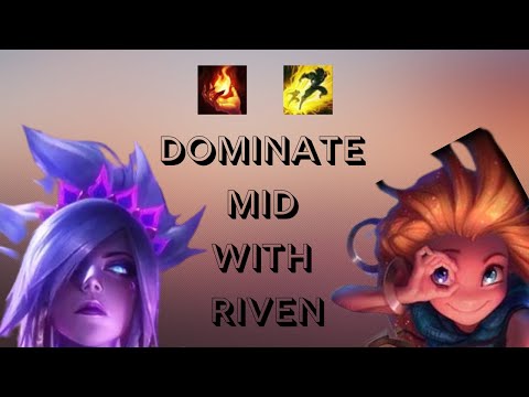 Riven Mid vs Zoe Season 12 Gameplay