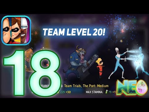 Disney Heroes: Battle Mode Gameplay Walkthrough Part 18 - Team Level 20! (iOS, Android)