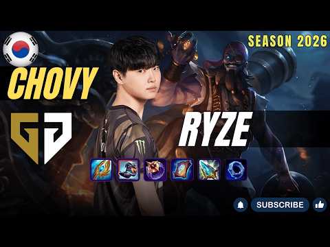 GEN Chovy RYZE vs TALON Mid - Patch 26.3 KR Ranked | lolrec