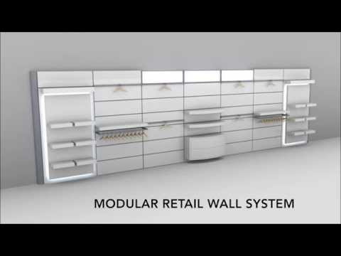 Modular retail wall system