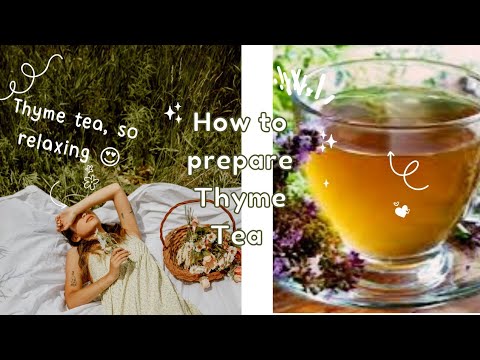 How to prepare Thyme Tea #tea #herbaltea