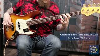 Video thumbnail for Fender 75th Commemorative Jazz Bass Guitar Demo by Ken Stanton Music