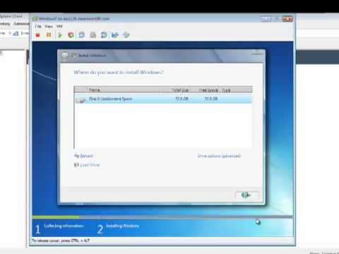 VMware Training - Building a Virtual Machine in ESXi 4.0