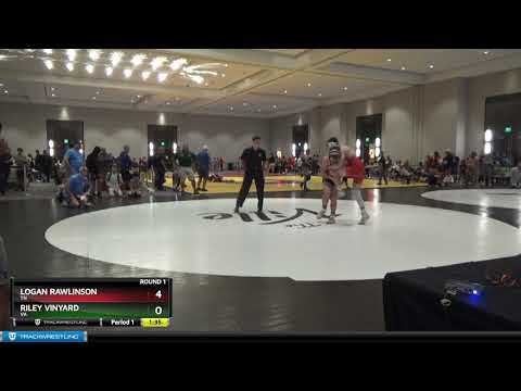 165 Lbs Round 1 - Logan Rawlinson, TN Vs Riley Vinyard, VA 6d42