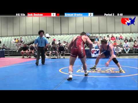 Jack Dechow vs. Samuel Brooks at 2013 Junior Nationals - FILA - FS