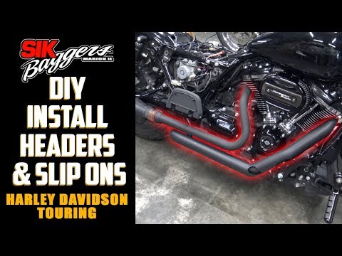 Install Headers & Slip Ons Harley Davidson Touring