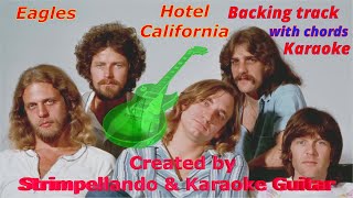 Download lagu Eagles  Hotel California Backing Track with chords Karaoke (Fair Use) mp3