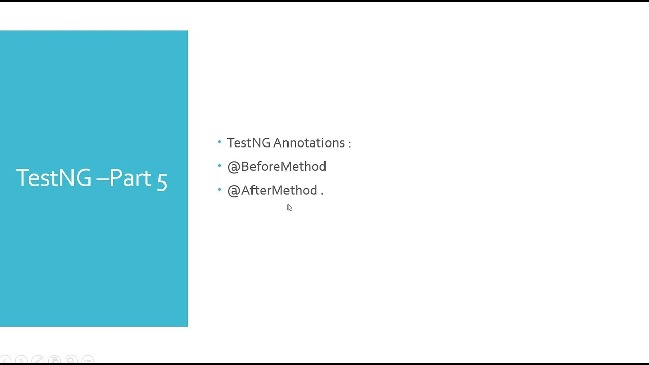 TestNG Tutorial-Part5 | what are TestNG Annotations ? |  BeforeMethod | AfterMethod annotations .