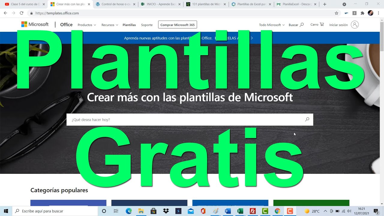 5 Páginas donde descargar plantillas de Excel totalmente GRATIS.