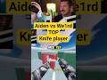 My son Aiden vs We1rd top knife player in roblox rivals