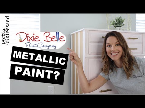 Paint Furniture Gold? | Testing Out Dixie Belle Paint Moonshine Metallics
