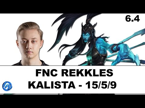 FNC Rekkles - Kalista vs Lucian - EUW Ranked