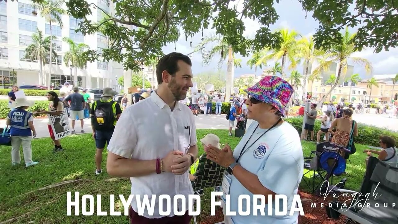 People Rally Against Billionaires in Hollywood Florida Labor Day 2025
