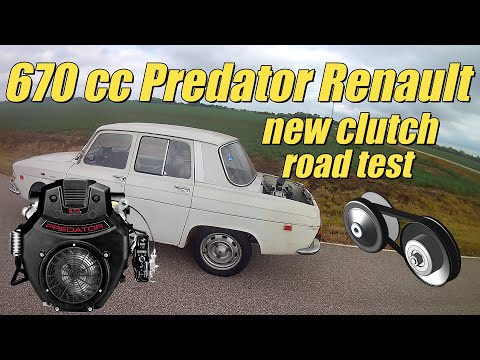 S3 E38.  We road test the new comet 94c clutch on our 670 predator powered Renault.