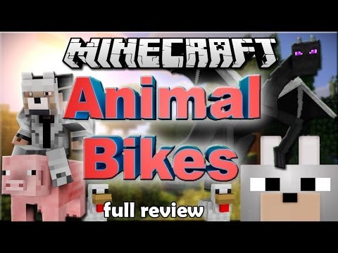 Minecraft Mods - ANIMAL BIKES 1.6.4 Forge FULL Review and Tutorial