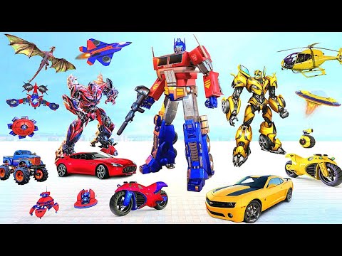 Grand Robot Bike Transform City Attack | Android iOS Gameplay