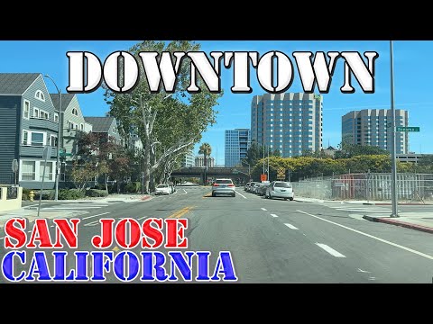 San Jose - California - 4K Downtown Drive