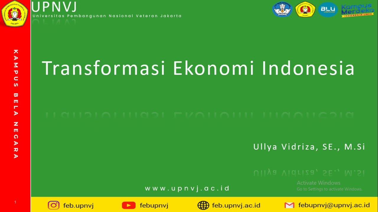 Vidio Pembelajaran TM 3 Transformasi Ekonomi Indonesia