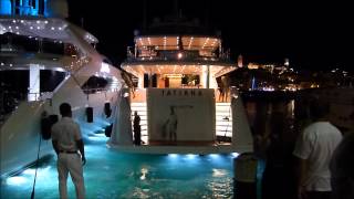 preview picture of video 'Superyacht Tatiana entering Port de Cannes at night'
