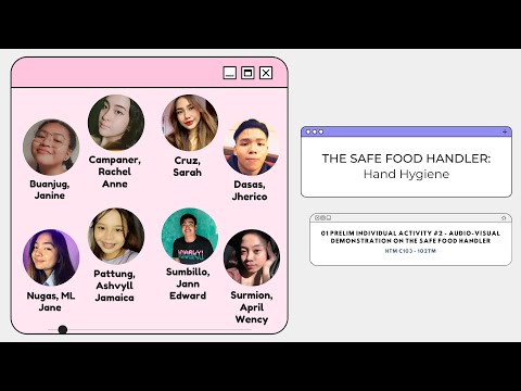 THE SAFE FOOD HANDLER: HAND HYGIENE | HTM C103-102TM |