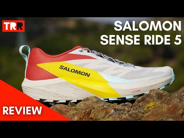 Vídeo relacionado con SALOMON Sense Ride 5, Zapatillas de trail running Hombre, Black Laurel Wreath Green Gecko, 40 2/3 EU