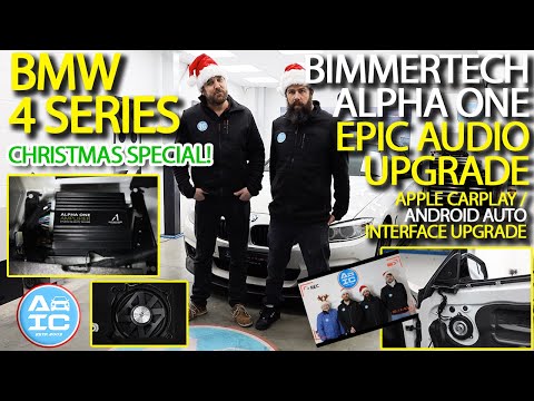 BMW 4 Series gets Epic Bimmertech Alpha One Audio + Apple CarPlay/Android Auto! Christmas Special!!!