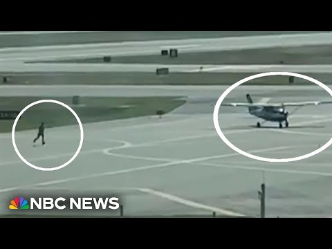 Driver arrested after allegedly plowing onto Florida airport tarmac