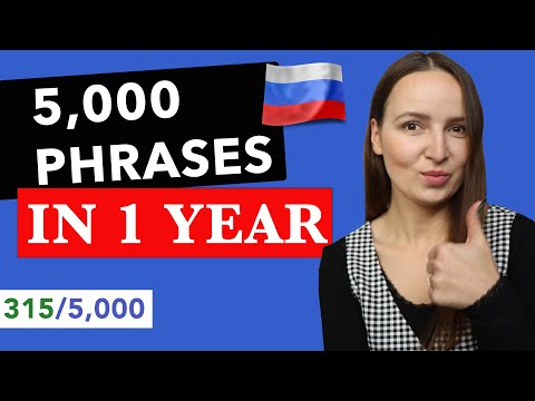 LEARN 5,000 RUSSIAN PHRASES IN 1 YEAR  |  320 /5000